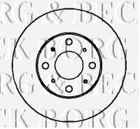 BORG & BECK BBD4332 гальмівний диск