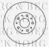 BORG & BECK BBD4346 гальмівний диск