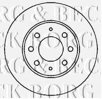 BORG & BECK BBD4356 гальмівний диск