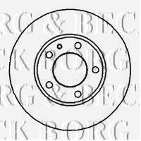 BORG & BECK BBD4362 гальмівний диск