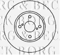 BORG & BECK BBD4381 гальмівний диск