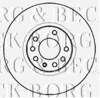 BORG & BECK BBD4395 гальмівний диск