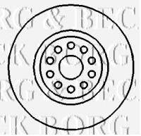 BORG & BECK BBD4439 гальмівний диск