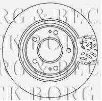 BORG & BECK BBD4521 гальмівний диск