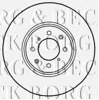 BORG & BECK BBD4564 гальмівний диск