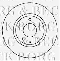 BORG & BECK BBD4651 гальмівний диск