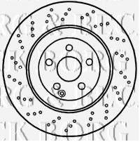 BORG & BECK BBD4676 гальмівний диск