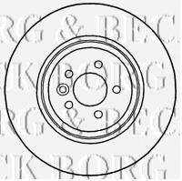BORG & BECK BBD4696 гальмівний диск