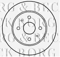 BORG & BECK BBD4698 гальмівний диск
