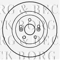 BORG & BECK BBD4814 гальмівний диск