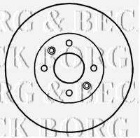 BORG & BECK BBD4818 гальмівний диск