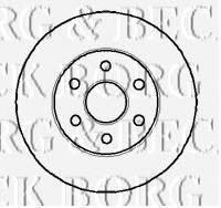 BORG & BECK BBD4854 гальмівний диск