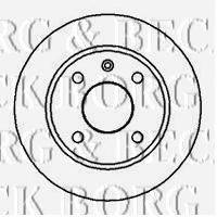 BORG & BECK BBD4886 гальмівний диск