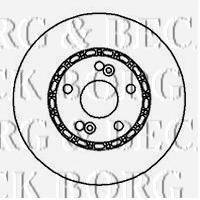 BORG & BECK BBD4914 гальмівний диск