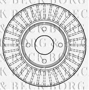 BORG & BECK BBD4985 гальмівний диск