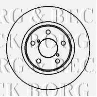 BORG & BECK BBD5022 гальмівний диск