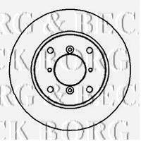 BORG & BECK BBD5026 гальмівний диск