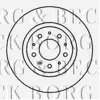 BORG & BECK BBD5051 гальмівний диск