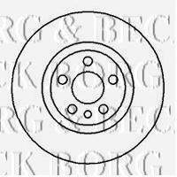 BORG & BECK BBD5095 гальмівний диск