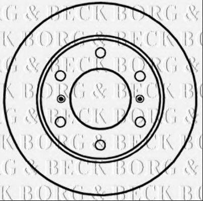 BORG & BECK BBD5250 гальмівний диск