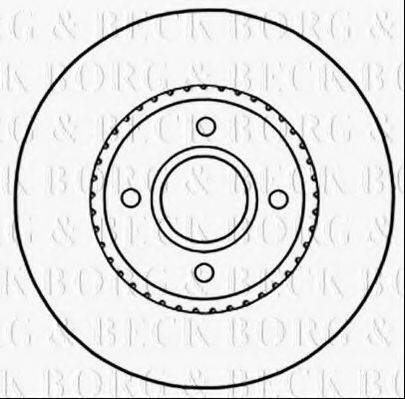 BORG & BECK BBD5316 гальмівний диск