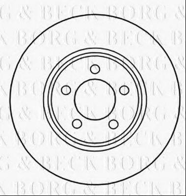 BORG & BECK BBD5318 гальмівний диск