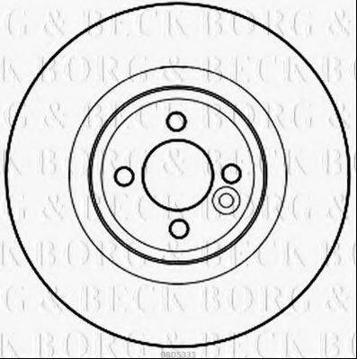 BORG & BECK BBD5333 гальмівний диск
