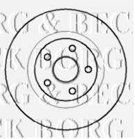 BORG & BECK BBD5711S гальмівний диск