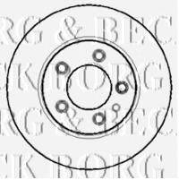 BORG & BECK BBD5756S гальмівний диск