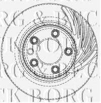 BORG & BECK BBD5757S гальмівний диск