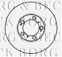 BORG & BECK BBD5763S гальмівний диск