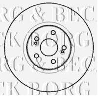 BORG & BECK BBD5764S гальмівний диск