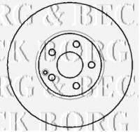 BORG & BECK BBD5765S гальмівний диск