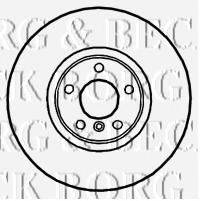 BORG & BECK BBD5823S гальмівний диск
