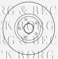 BORG & BECK BBD5833S гальмівний диск