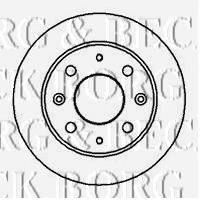 BORG & BECK BBD5835S гальмівний диск