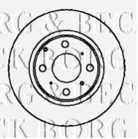 BORG & BECK BBD5868S гальмівний диск