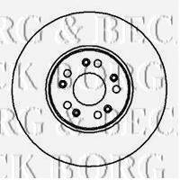 BORG & BECK BBD5870S гальмівний диск