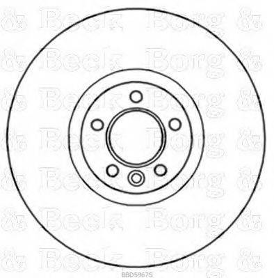 BORG & BECK BBD5967S гальмівний диск