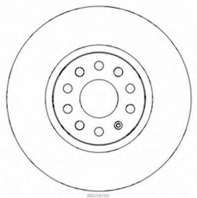 BORG & BECK BBD5978S гальмівний диск