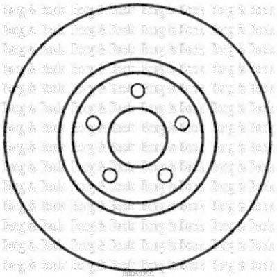 BORG & BECK BBD5979S гальмівний диск
