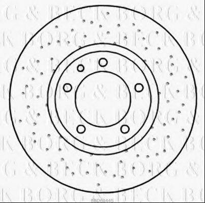 BORG & BECK BBD6044S гальмівний диск