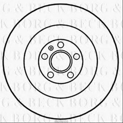 BORG & BECK BBD6050S гальмівний диск