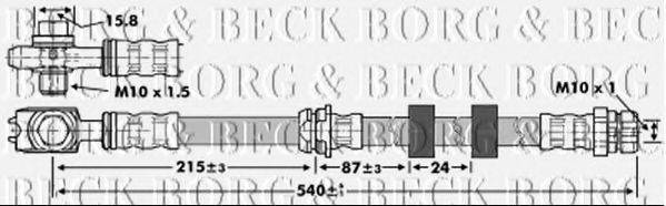 BORG & BECK BBH6851 Гальмівний шланг