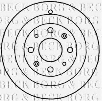 BORG & BECK BBR7195 Гальмівний барабан