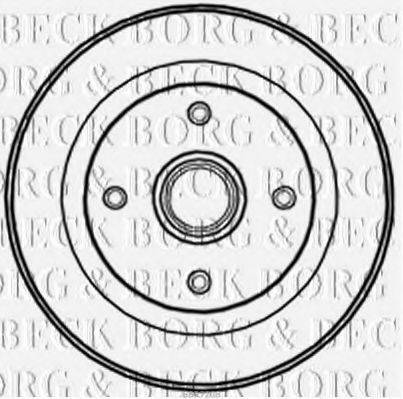 BORG & BECK BBR7208 Гальмівний барабан