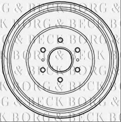 BORG & BECK BBR7221 Гальмівний барабан