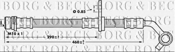 BORG & BECK BBH7022 Гальмівний шланг