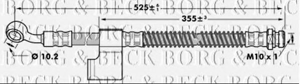 BORG & BECK BBH7037 Гальмівний шланг