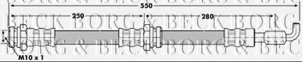 BORG & BECK BBH7064 Гальмівний шланг